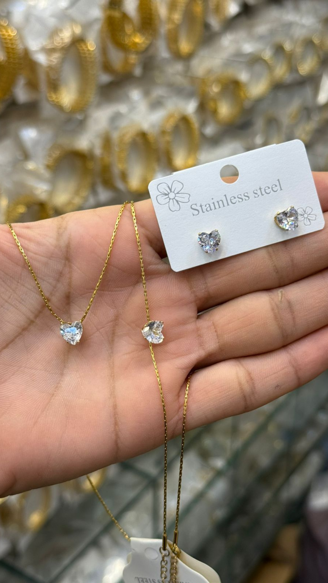 Crystal Heart Daimond Combo