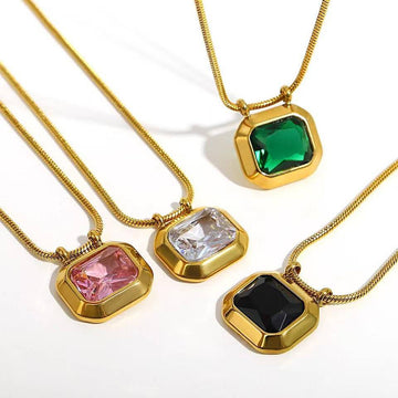Elegant Gemstone Pendant Necklace