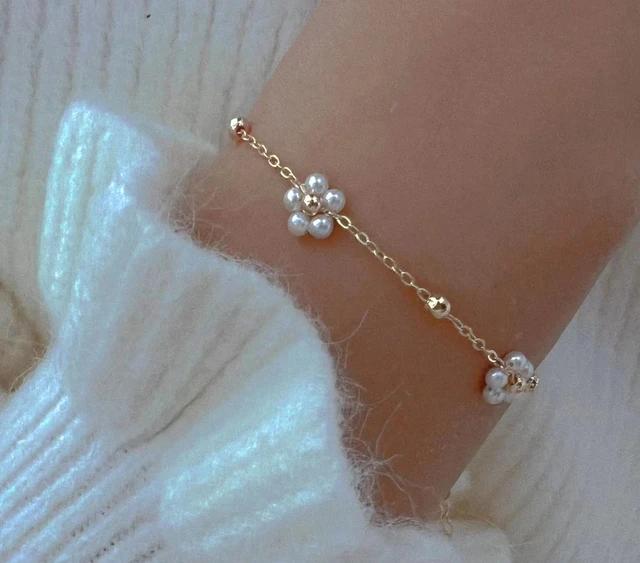Daisy Pearl Bracelets